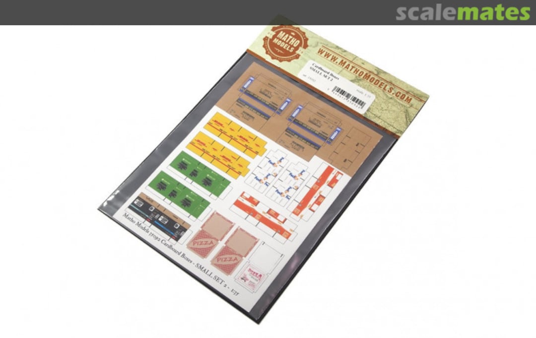 Boxart Cardboard Boxes - SMALL SET 2 35092 Matho Models Boxart Cardboard Boxes - SMALL SET 2 35092 Matho Models