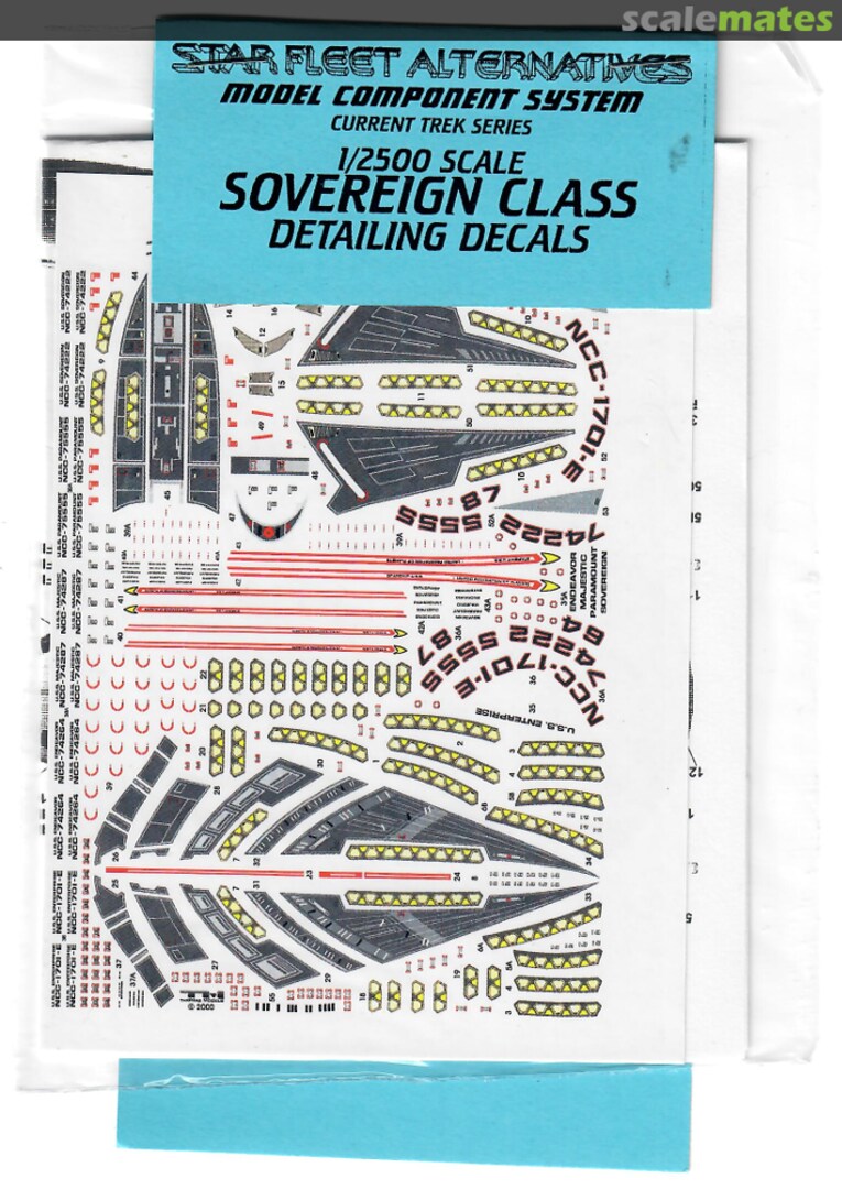 Boxart Sovereign Class Detailing Decals  Thomas Models