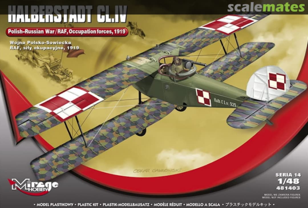 Boxart HALBERSTADT CL.IV 481403 Mirage Hobby Boxart HALBERSTADT CL.IV 481403 Mirage Hobby