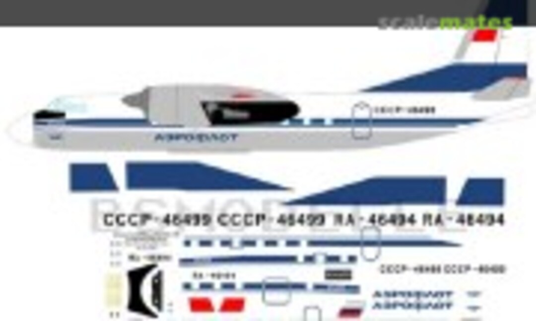 1:72 Antonov An-24RV Aeroflot 80-th decal (BSmodelle BSM72042) BSM72042