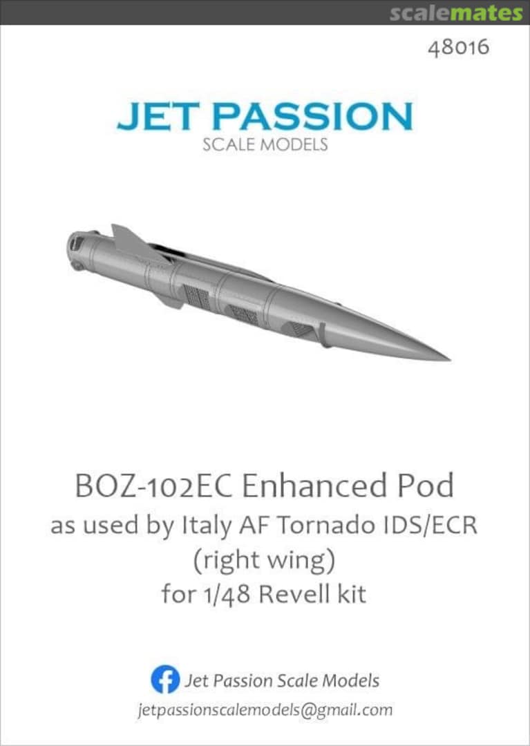 Boxart IDS/ECR BOZ-102EC-Pod (Steuerbordflügel) 48016 Jet Passion Boxart IDS/ECR BOZ-102EC-Pod (Steuerbordflügel) 48016 Jet Passion