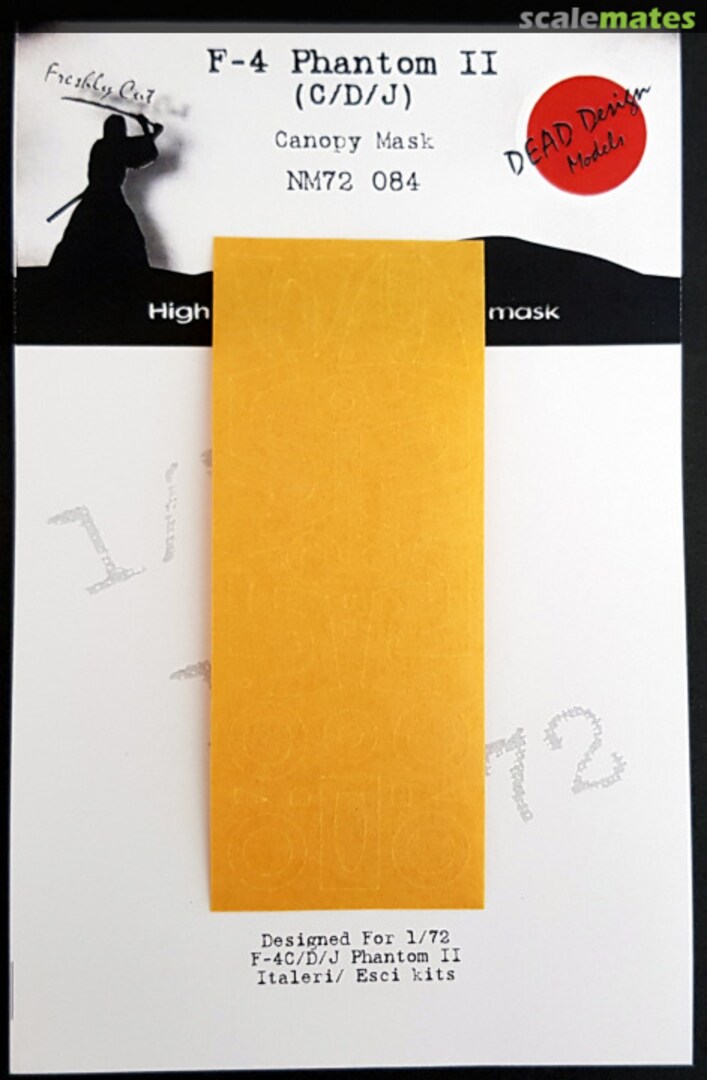 Boxart F-4 Phantom II (C/D/J) - Canopy Mask NM72084 DEAD Design Models Boxart F-4 Phantom II (C/D/J) - Canopy Mask NM72084 DEAD Design Models