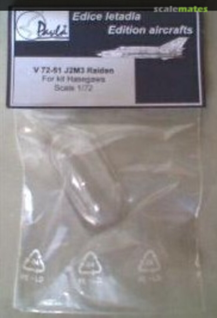 Boxart Mitsubishi J2M3 Raiden V72-51 Pavla Models