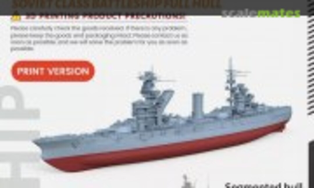 1:350 Commune de Paris Gangut Class 1941 (SSMODEL SSC350538S-A) SSC350538S-A