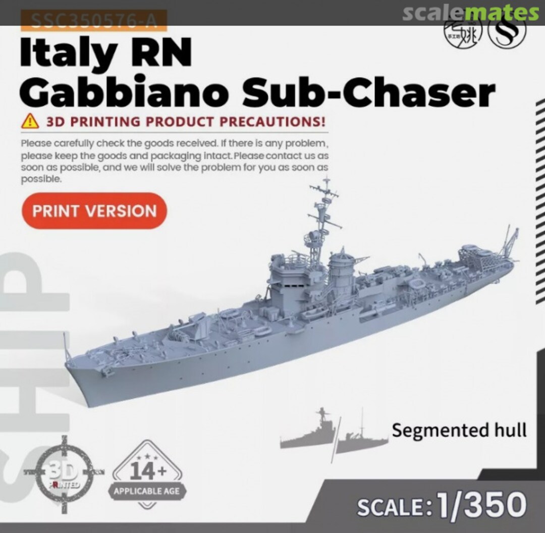 Boxart RN Gabbiano SSC350576-A SSMODEL Boxart RN Gabbiano SSC350576-A SSMODEL