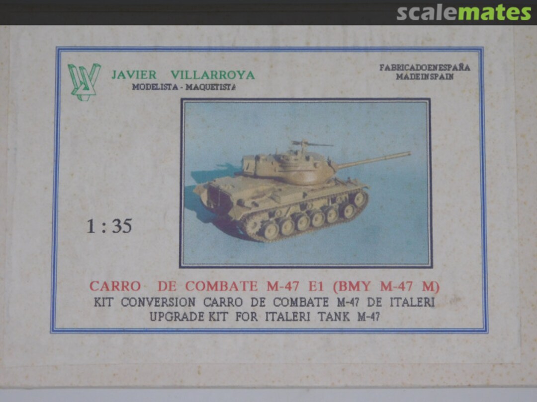 Boxart Carro De Combate M-47 E1 (BMY M-47 M) 35102 JAVIER VILLARROYA Boxart Carro De Combate M-47 E1 (BMY M-47 M) 35102 JAVIER VILLARROYA