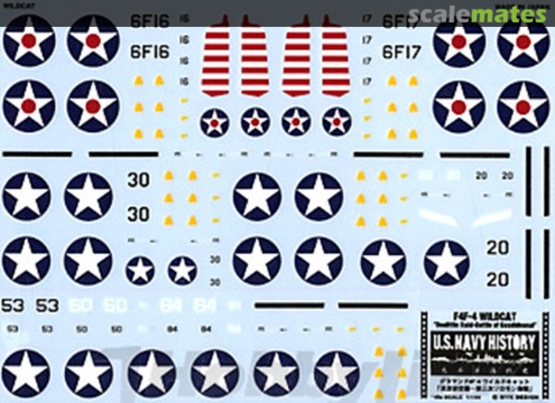 Boxart F4F-4 Wildcat Decals Doolittle Raid - Battle of Guadalcanal Limited Edition 06388 MYK Design Boxart F4F-4 Wildcat Decals Doolittle Raid - Battle of Guadalcanal Limited Edition 06388 MYK Design