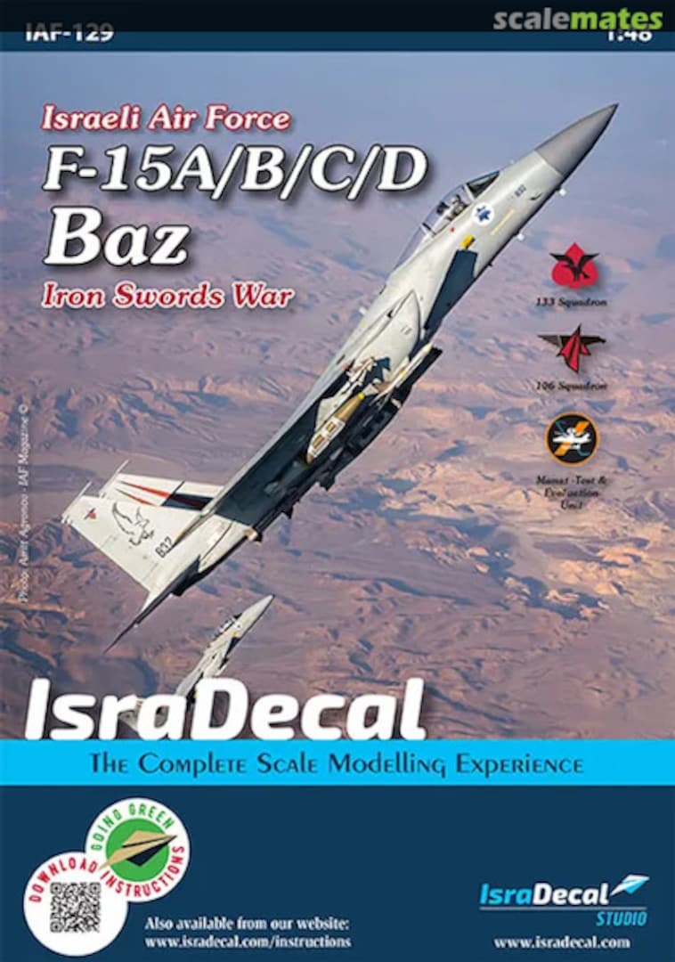 Boxart F-15A/B/C/D Baz IAF-129 IsraDecal Studio