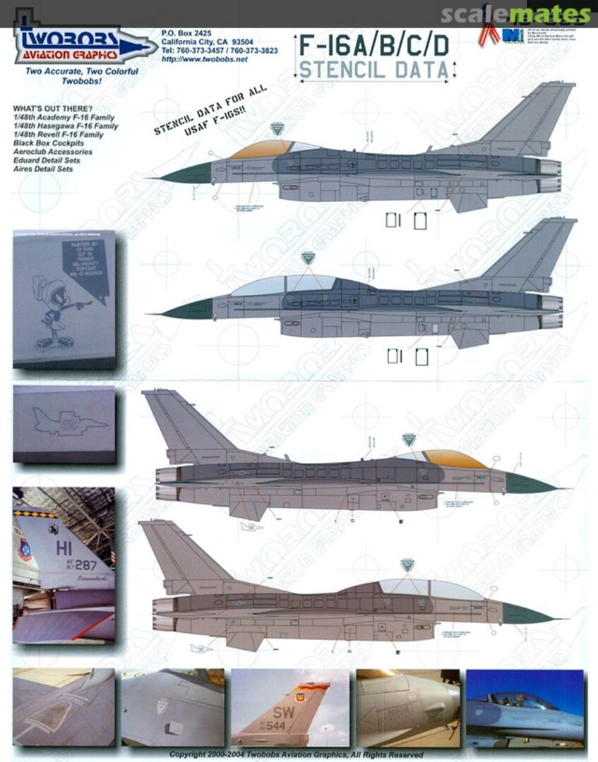 Boxart F-16A/B/C/D 48-083 TwoBobs Aviation Graphics Boxart F-16A/B/C/D 48-083 TwoBobs Aviation Graphics