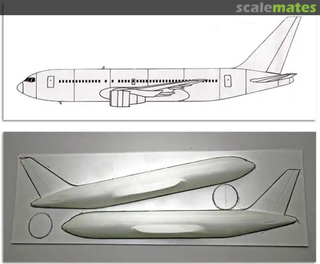 Boxart Boeing 767-200 'short body' conversion set CV-19 Welsh Models