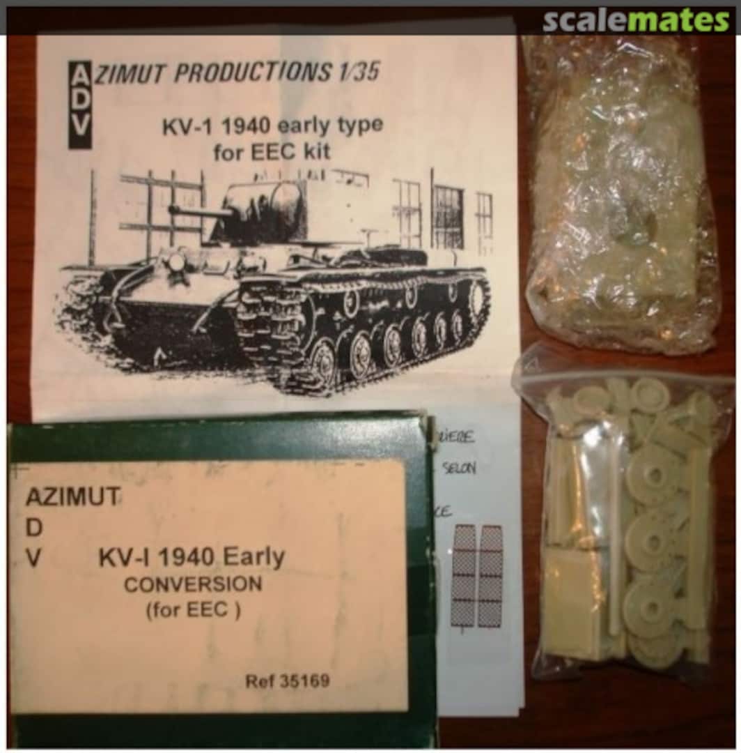 Boxart KV-1 1940 Early Type Conversion Set 35169 ADV Azimut Boxart KV-1 1940 Early Type Conversion Set 35169 ADV Azimut