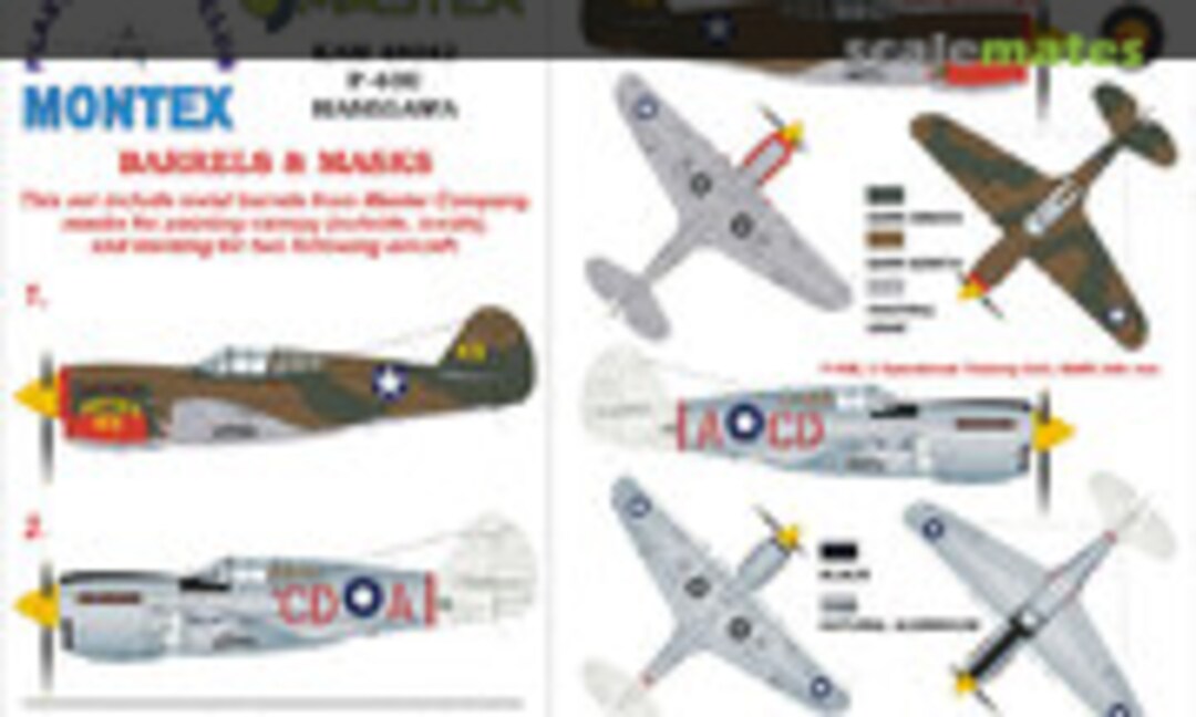 1:48 Curtiss P-40E Kittyhawk "USAAF & RAAF" (Montex KAM48042) KAM48042