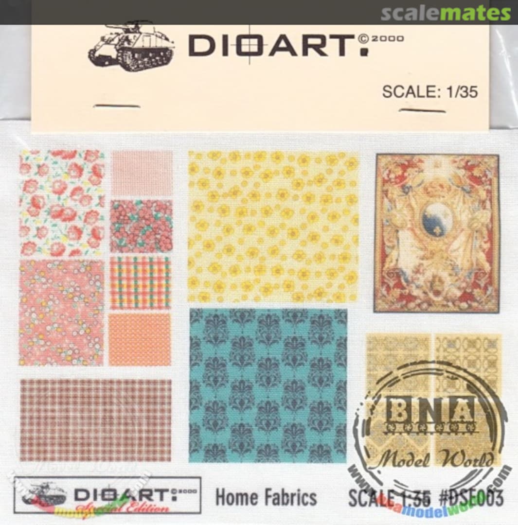 Boxart House fabrics (x1 sheet of cotton) DSE003 DioArt Boxart House fabrics (x1 sheet of cotton) DSE003 DioArt
