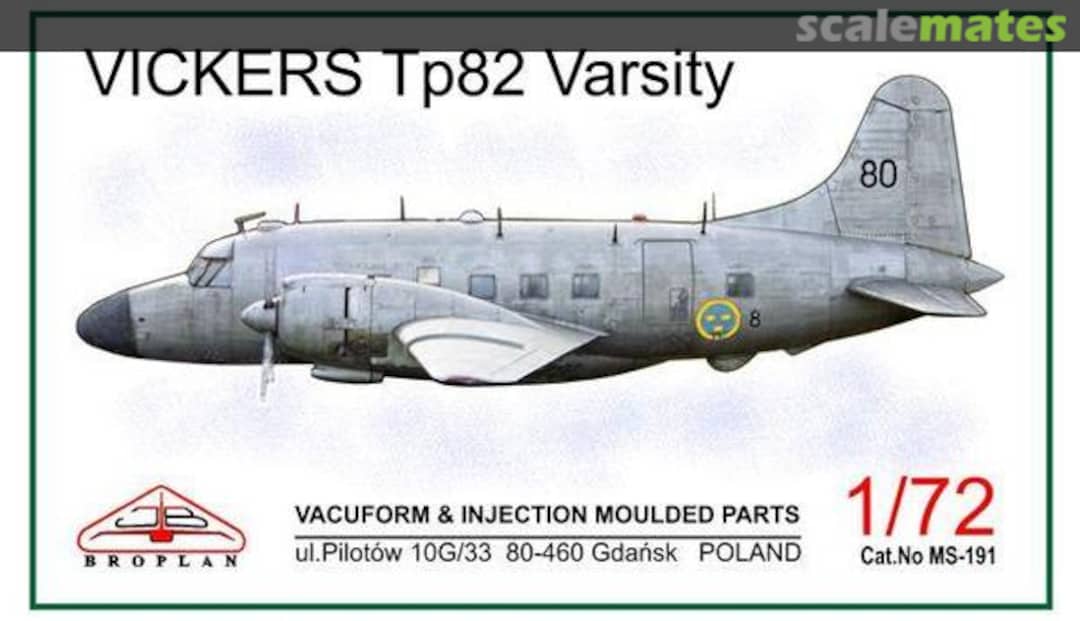 Boxart Vickers Tp82 Varsity MS-191 Broplan Boxart Vickers Tp82 Varsity MS-191 Broplan