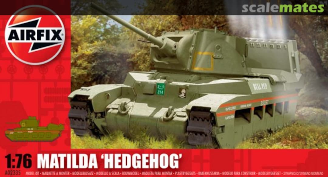 Boxart Matilda 'Hedgehog' A02335 Airfix Boxart Matilda 'Hedgehog' A02335 Airfix