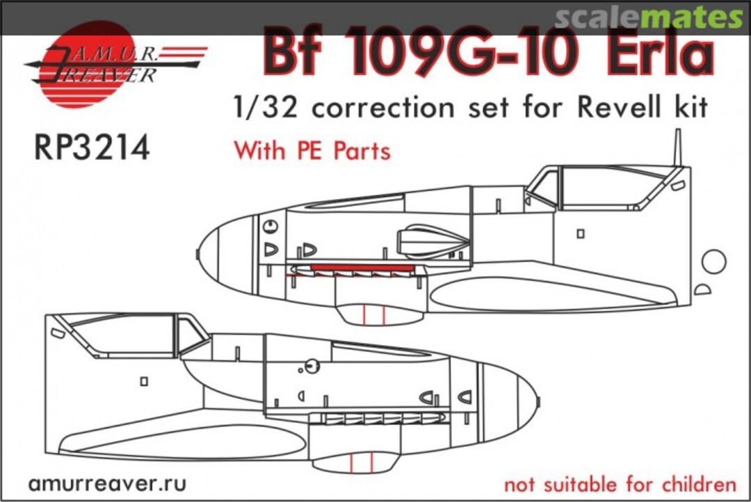 Boxart Bf109G-10 Erla Correction Set with PE Parts PR3214 A.M.U.R. Reaver Boxart Bf109G-10 Erla Correction Set with PE Parts PR3214 A.M.U.R. Reaver