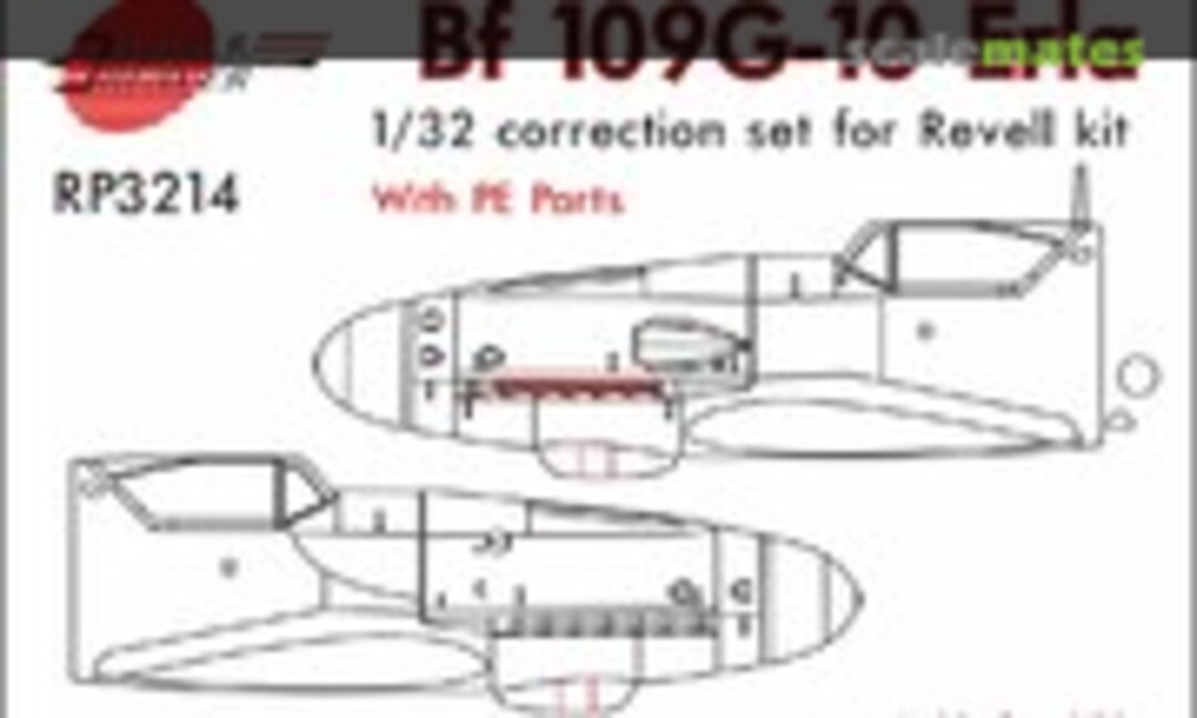 1:32 Bf109G-10 Erla Correction Set with PE Parts (A.M.U.R. Reaver PR3214) PR3214
