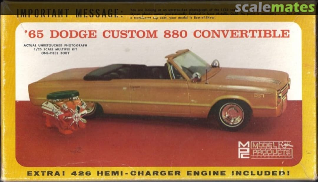Boxart '65 Dodge Custom 880 Convertible 4-149 MPC Boxart '65 Dodge Custom 880 Convertible 4-149 MPC