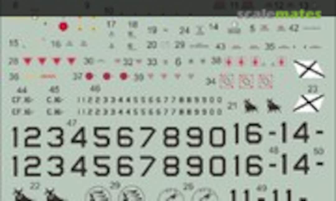 1:48 Spanish Typhoon's - stencils and insignias (ModelMaker D48112) D48112