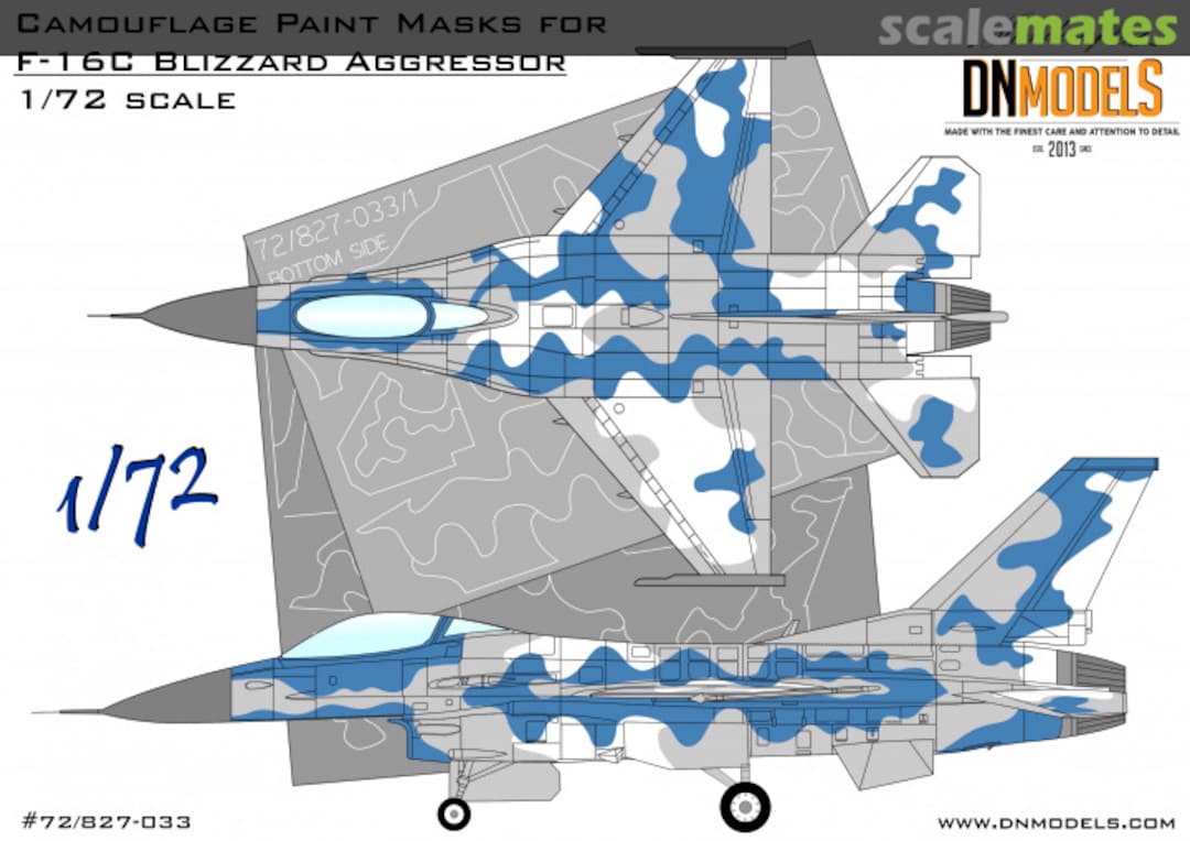 Boxart F-16C Blizzard Aggressor 72/827-033 DN Models Boxart F-16C Blizzard Aggressor 72/827-033 DN Models