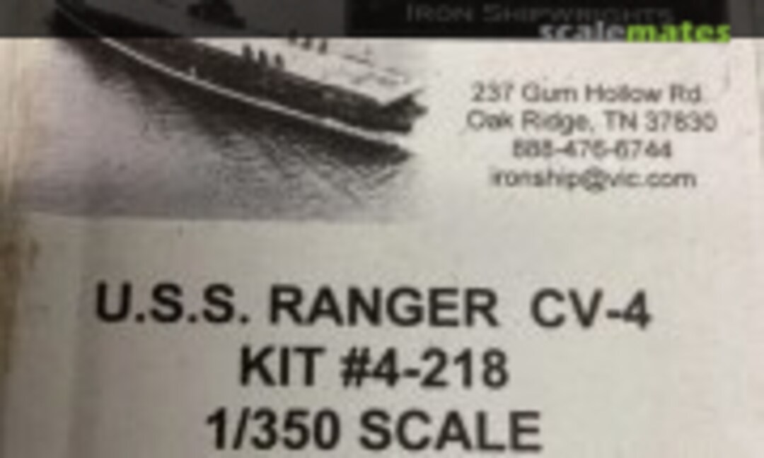 1:350 USS Ranger CV-4 (Iron Shipwrights 4-218) 4-218