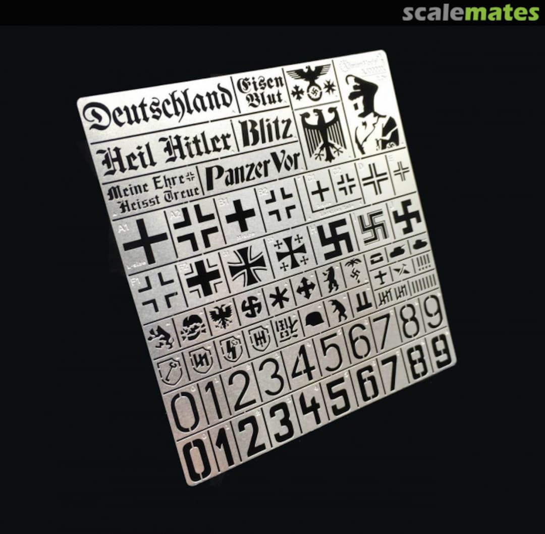 Boxart WW2 German Stencil AJ0003 Alexen Model
