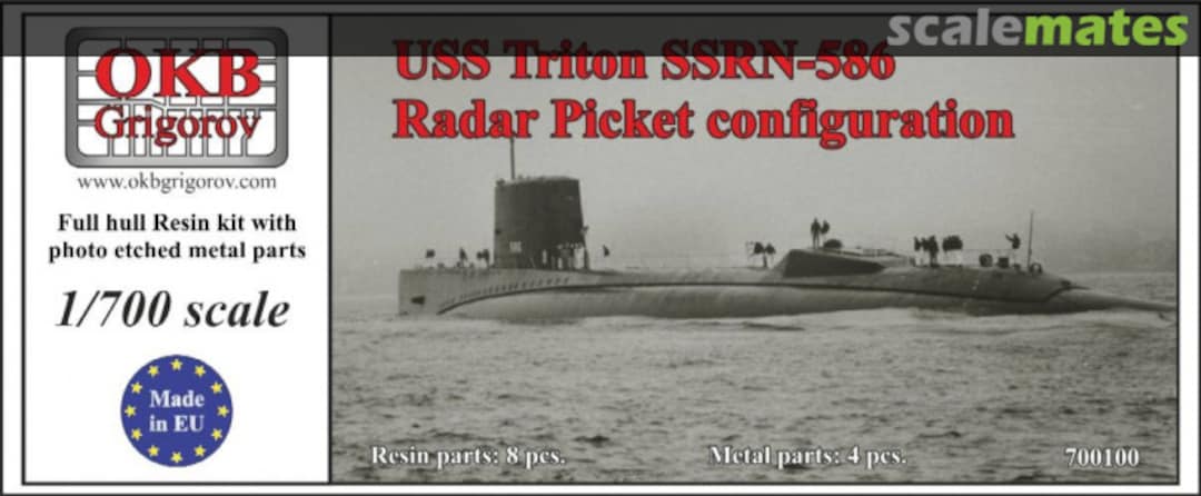 Boxart USS Triton SSRN-586 700100 OKB Grigorov Boxart USS Triton SSRN-586 700100 OKB Grigorov