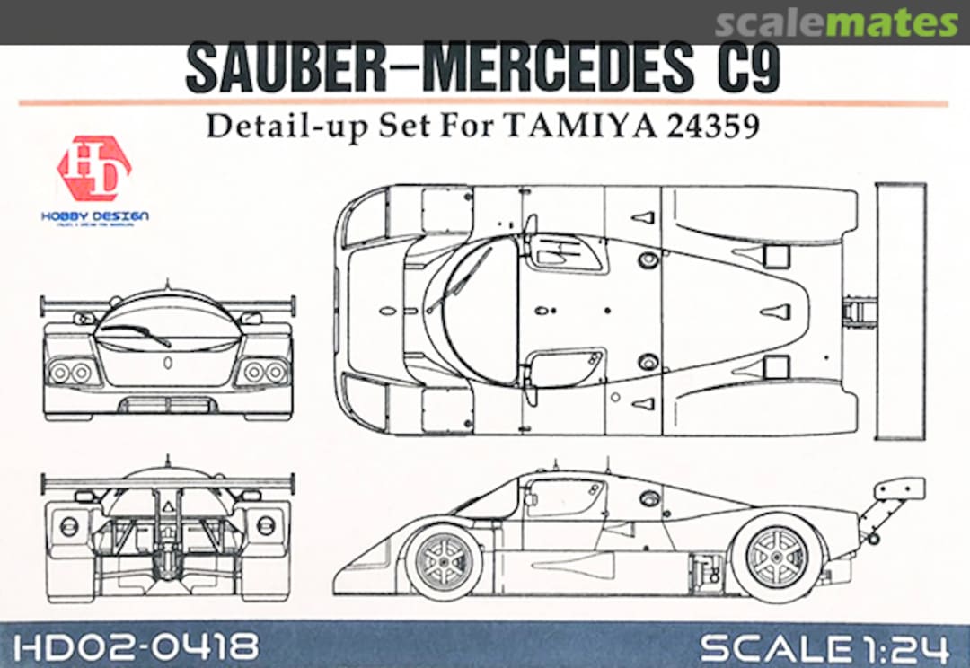 Boxart Sauber-Mercedes C9 Detail-up Set HD02-0418 Hobby Design Boxart Sauber-Mercedes C9 Detail-up Set HD02-0418 Hobby Design
