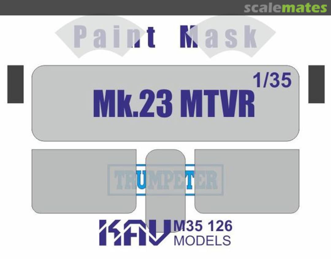 Boxart MTVR Mk.23 paint masks KAV M35 126 KAV models Boxart MTVR Mk.23 paint masks KAV M35 126 KAV models