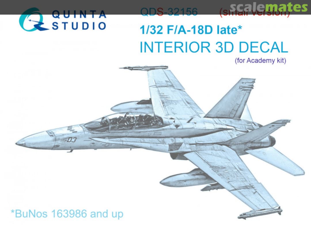 Boxart F/A-18D Late interior 3D decals (small version) QDS-32156 Quinta Studio Boxart F/A-18D Late interior 3D decals (small version) QDS-32156 Quinta Studio