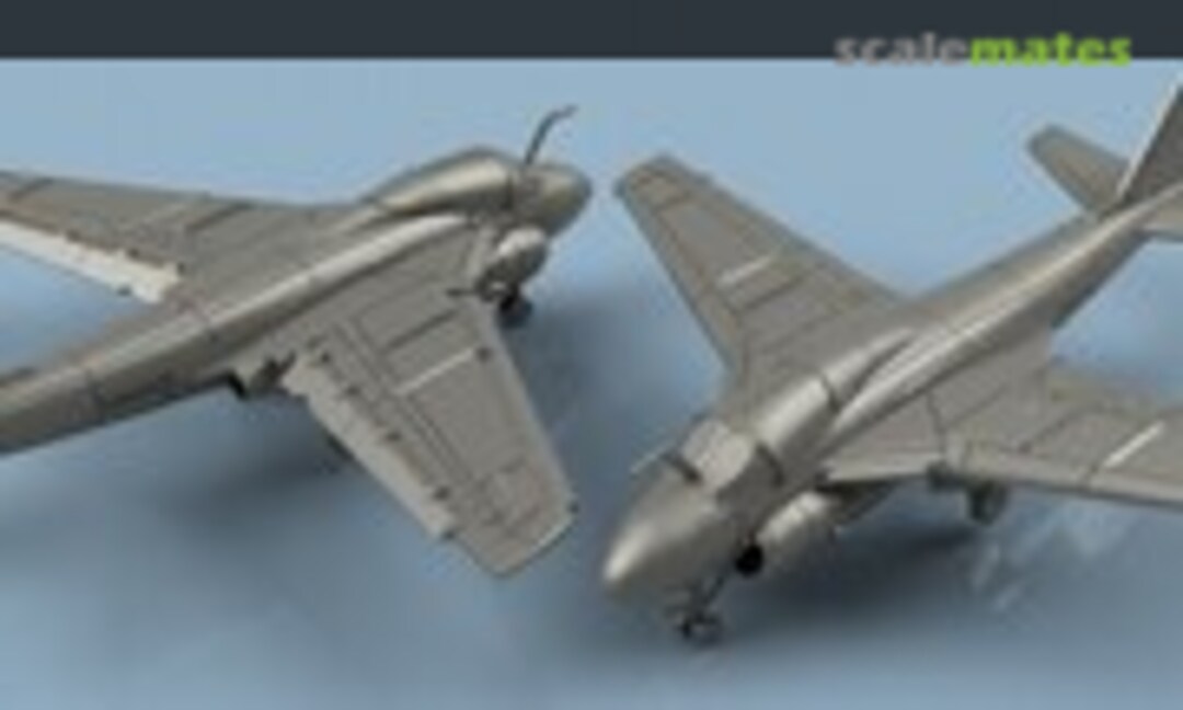 1:400 Grumann A-6 A Intruder unfolded wings (5 planes) (L'Arsenal 3D400170)