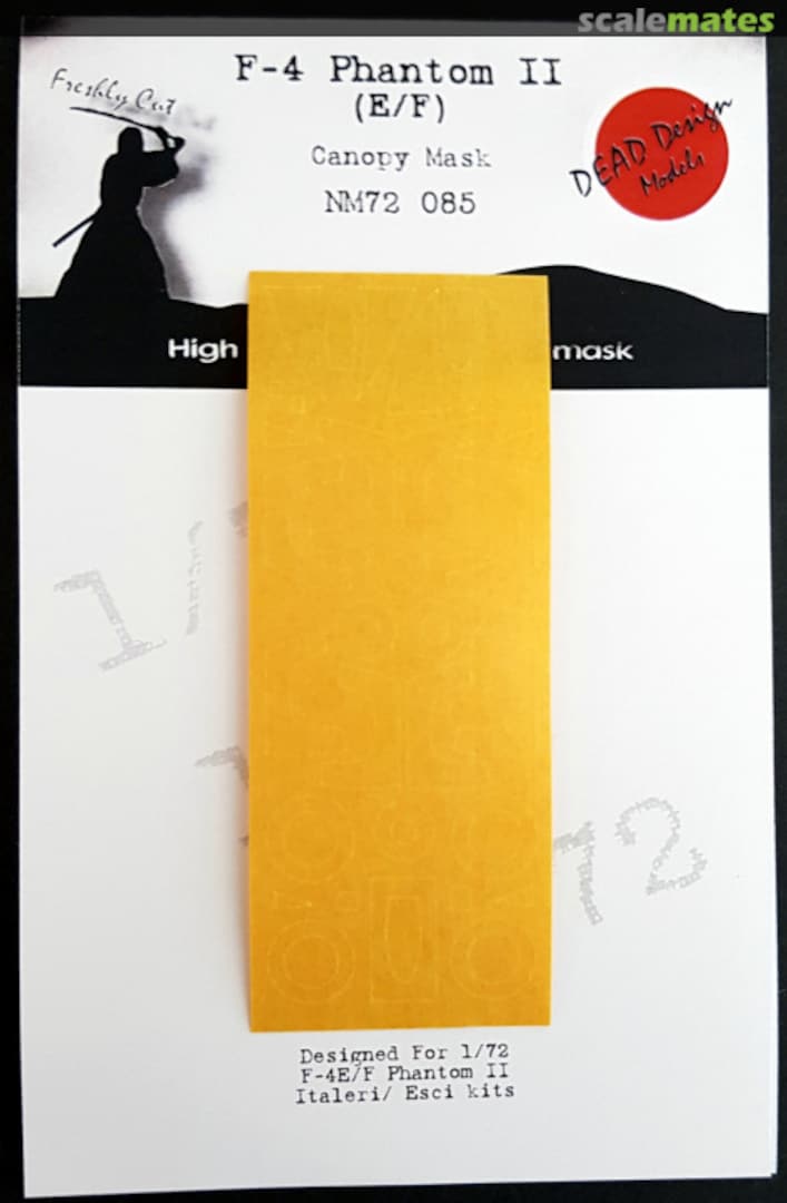 Boxart F-4 Phantom II (E/F) - Canopy Mask NM72085 DEAD Design Models Boxart F-4 Phantom II (E/F) - Canopy Mask NM72085 DEAD Design Models