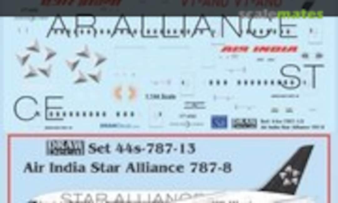 1:144 Air India Star Alliance 787-8 Dreamliner (Draw Decal 44-787-13) 44-787-13