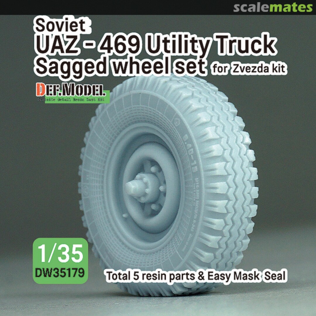 Boxart Soviet UAZ - 469 Utility Truck sagged wheel set DW35179 Def.Model