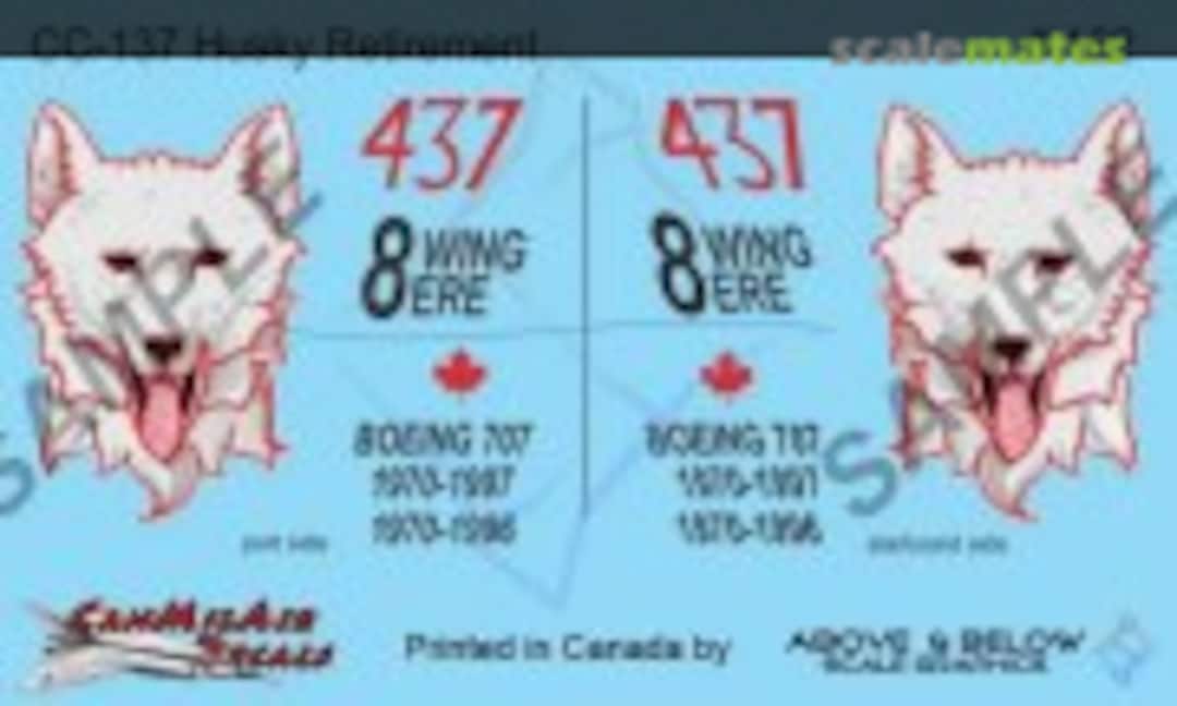 1:72 Boeing CC-137 Husky - FIP Retirement Scheme Add-ons (1997) (Above & Below Graphics 162) 162