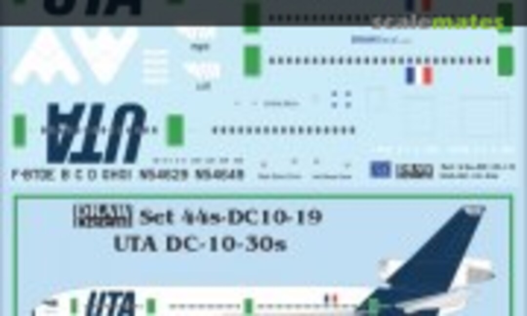 1:144 UTA DC-10-30s (Draw Decal 44-DC10-19) 44-DC10-19
