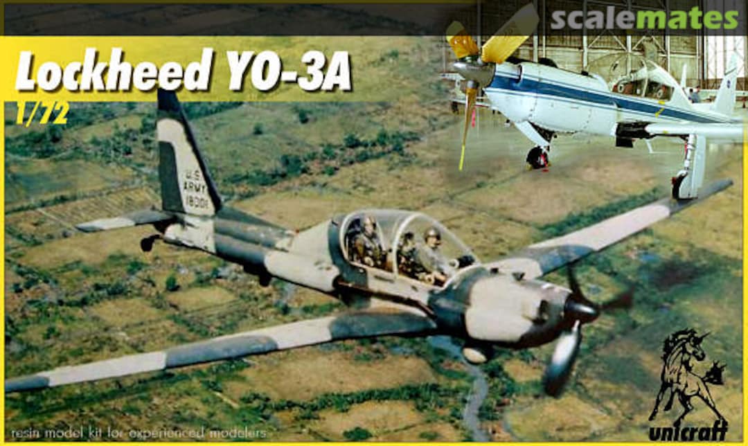 Boxart Lockheed YO-3A 72042 Unicraft Models Boxart Lockheed YO-3A 72042 Unicraft Models