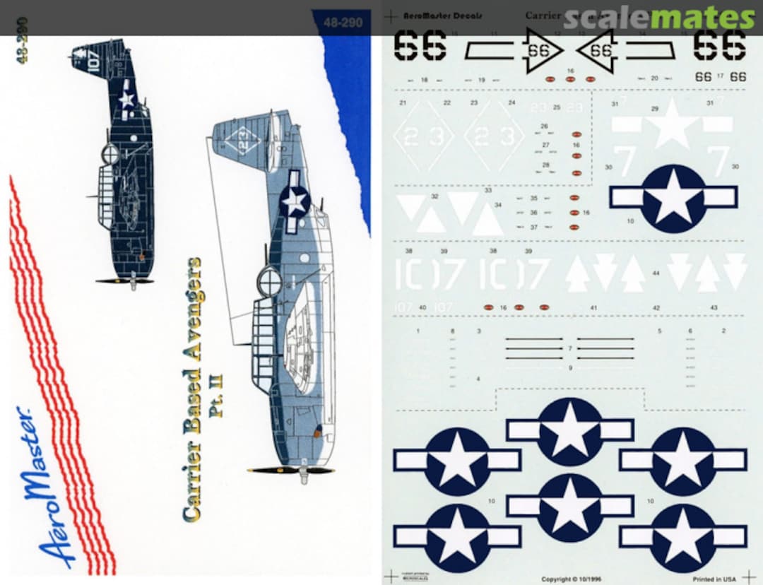 Boxart Carrier Based Avengers Pt. II 48-290 AeroMaster Boxart Carrier Based Avengers Pt. II 48-290 AeroMaster