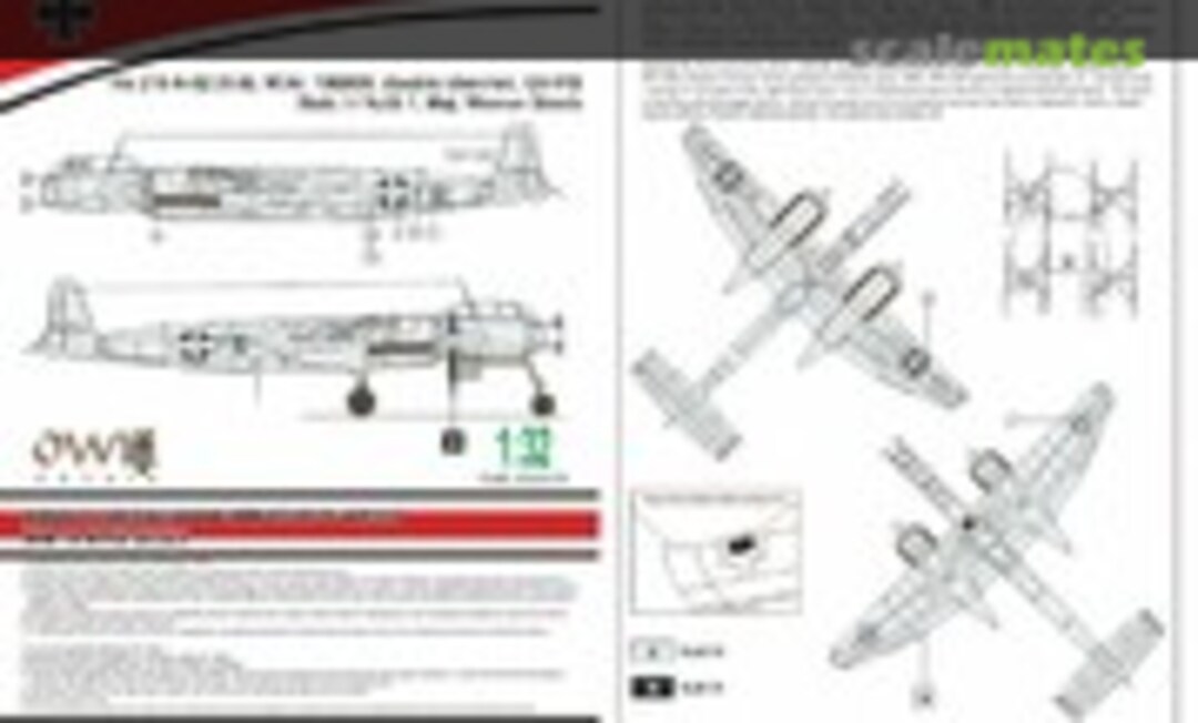 1:32 He 219 A-02 (V-9), W.Nr. 190009, G9+FB, Stab.I/NJG 1 (OWL D32019) D32019