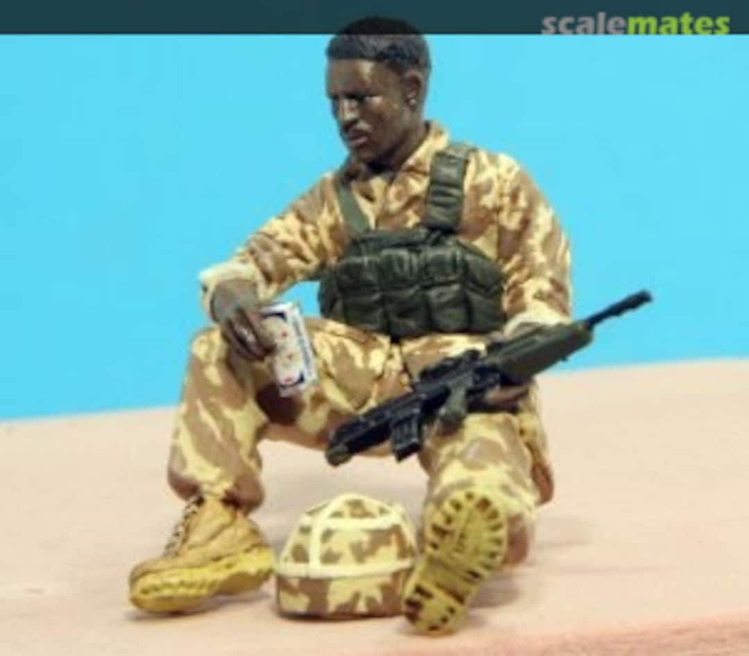 Boxart UK Infantryman at rest #4: Drinking beer F023 Accurate Armour Boxart UK Infantryman at rest #4: Drinking beer F023 Accurate Armour