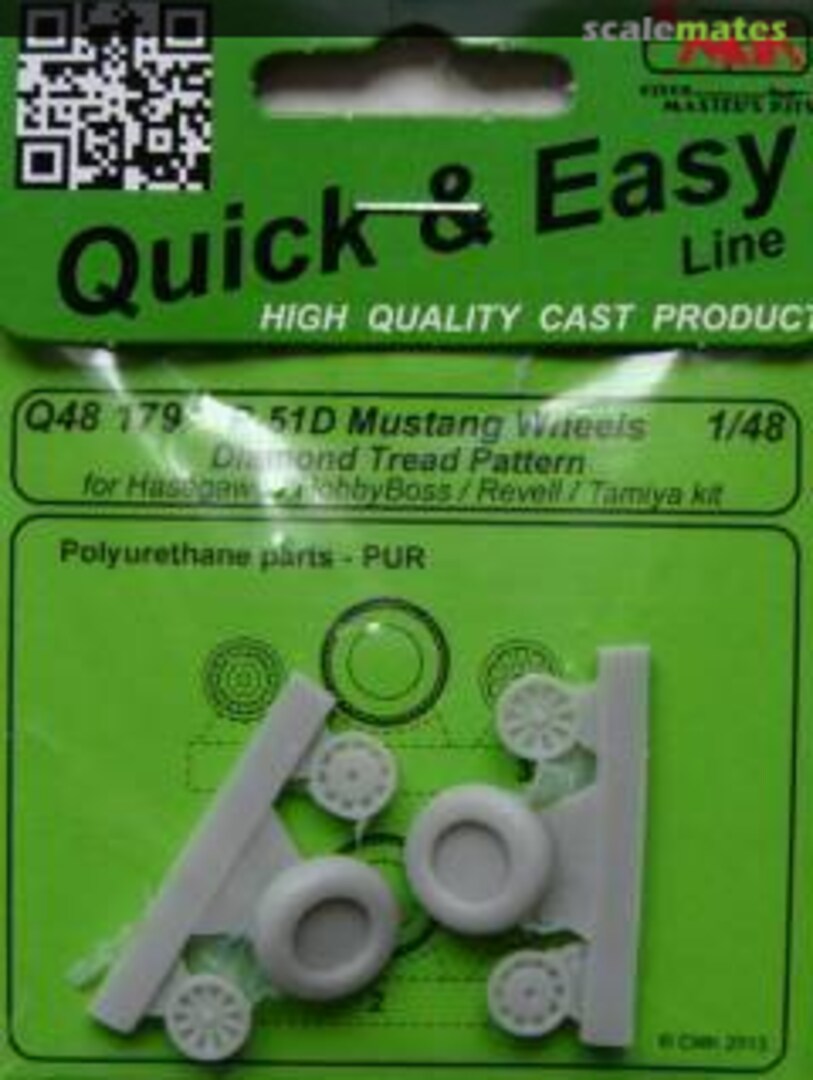 Boxart P-51D Mustang - Wheels (Diamond Tread Pattern) Q48179 CMK Boxart P-51D Mustang - Wheels (Diamond Tread Pattern) Q48179 CMK