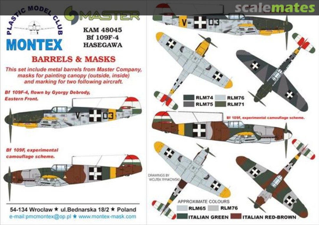 Boxart Bf 109F-4 (Hungarian) KAM48045 Montex Boxart Bf 109F-4 (Hungarian) KAM48045 Montex
