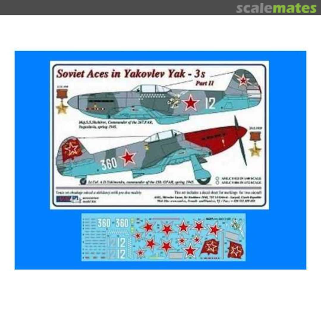 Boxart Soviet Aces in Yakovlev Yak-3s Part II AMLC9006 AML Boxart Soviet Aces in Yakovlev Yak-3s Part II AMLC9006 AML