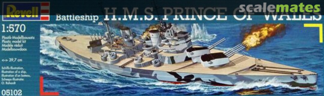 Boxart Battleship H.M.S. Prince of Wales 05102 Revell Boxart Battleship H.M.S. Prince of Wales 05102 Revell
