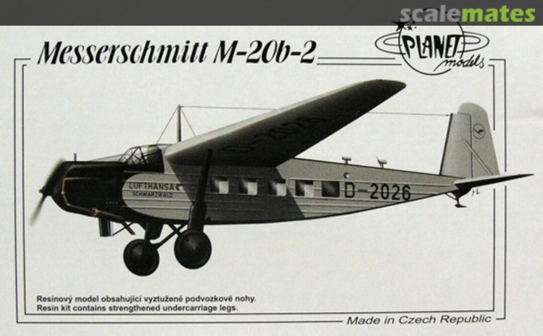 Boxart Messerschmitt M-20b-2 PLT196 Planet Models