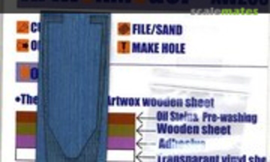 1:700 USS Indianapolis CA-35 Wooden Deck for Tamiya 31804 (ArtwoxModel AW20096) AW20096