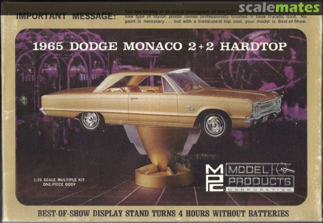 Boxart 1965 Dodge Monaco 2 + 2 Hardtop 3-200 MPC Boxart 1965 Dodge Monaco 2 + 2 Hardtop 3-200 MPC