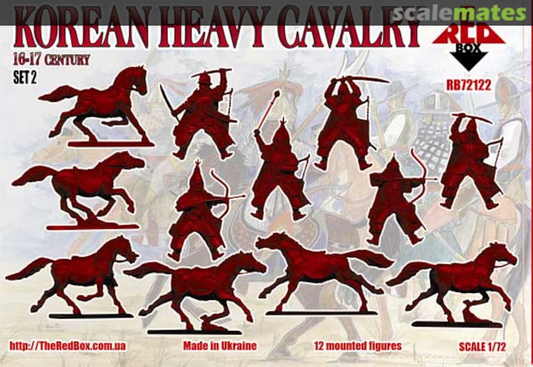 Contents Korean Heavy Cavalry Set 2 RB72122 Red Box