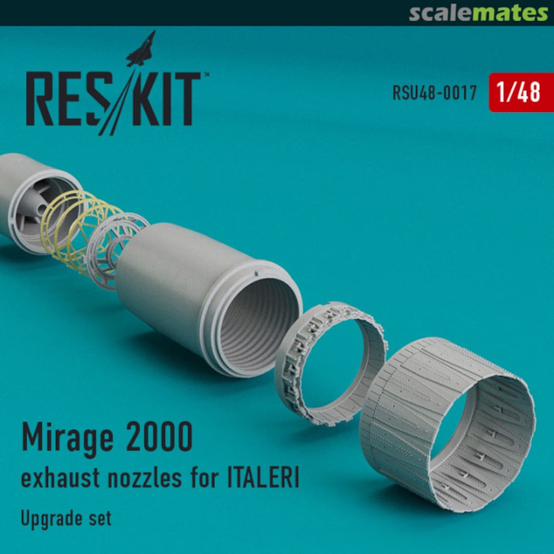 Boxart Mirage 2000 - Exhaust Nozzles RSU48-0017 ResKit Boxart Mirage 2000 - Exhaust Nozzles RSU48-0017 ResKit