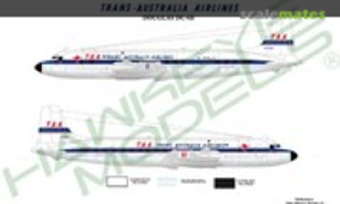 1:72 Trans-Australian Airlines (TAA), Douglas DC-6B, 1960's Livery (Hawkeye Models CDS-209) CDS-209